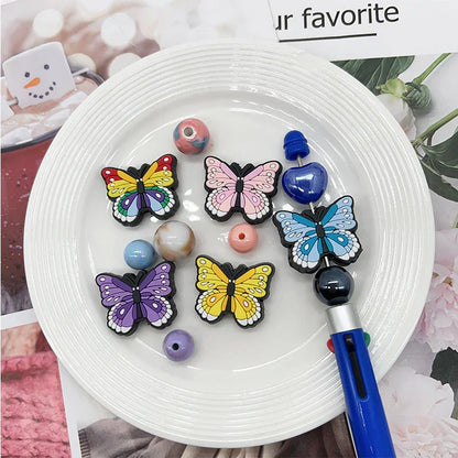 Colorful butterfly beaded DIY scattered beads