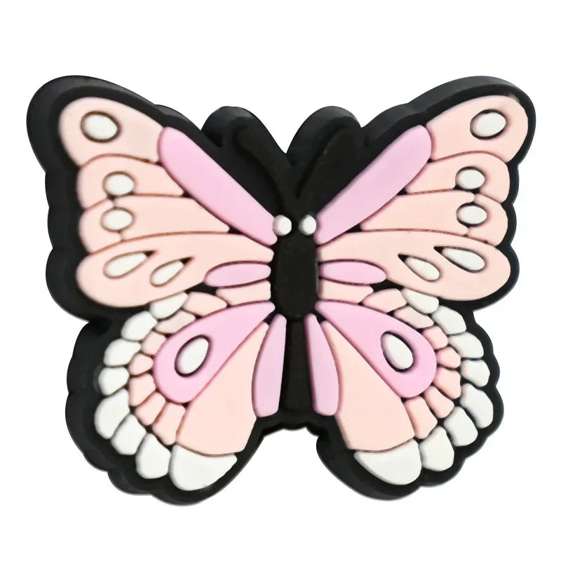 Colorful butterfly beaded DIY scattered beads | Silicone Focal Bead for DIY Keychain & Pen Wrap