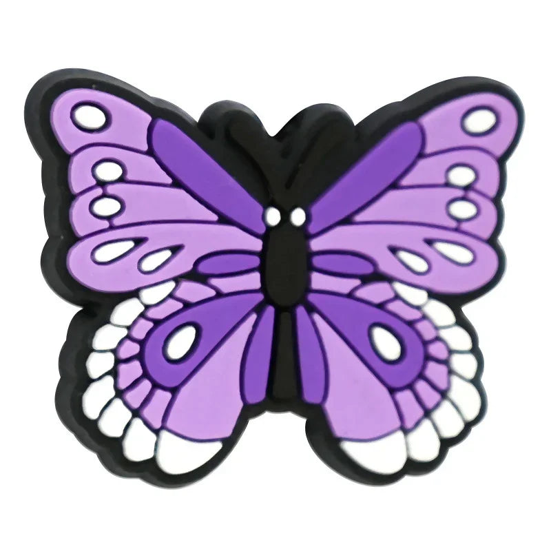 Colorful butterfly beaded DIY scattered beads | Silicone Focal Bead for DIY Keychain & Pen Wrap