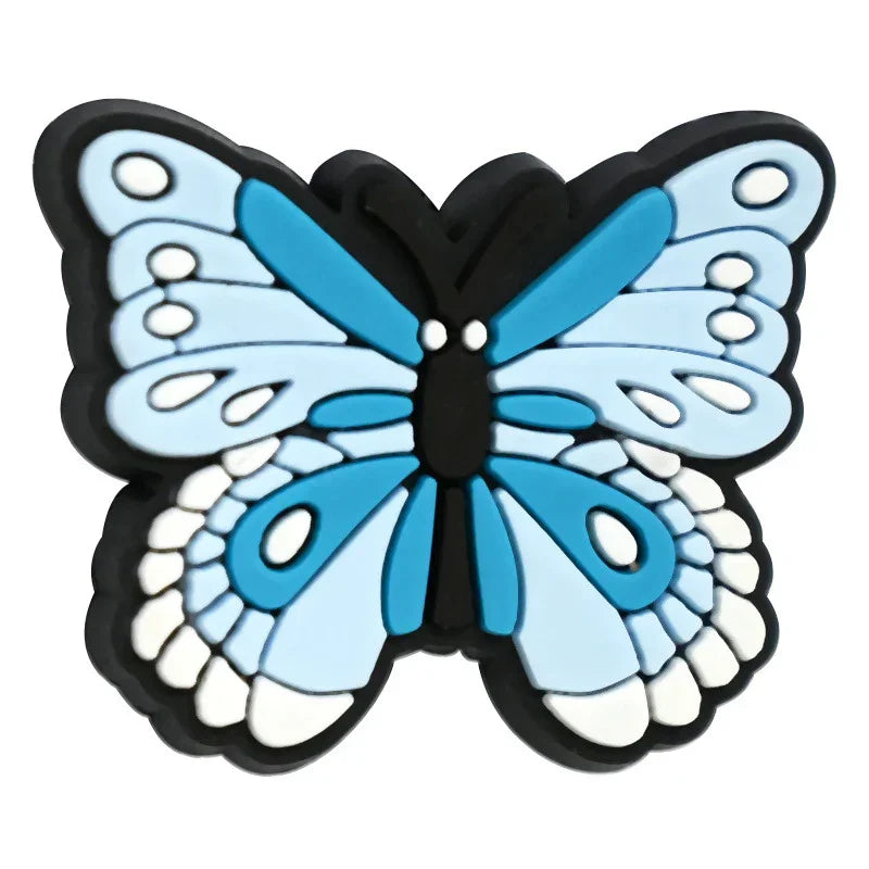 Colorful butterfly beaded DIY scattered beads | Silicone Focal Bead for DIY Keychain & Pen Wrap