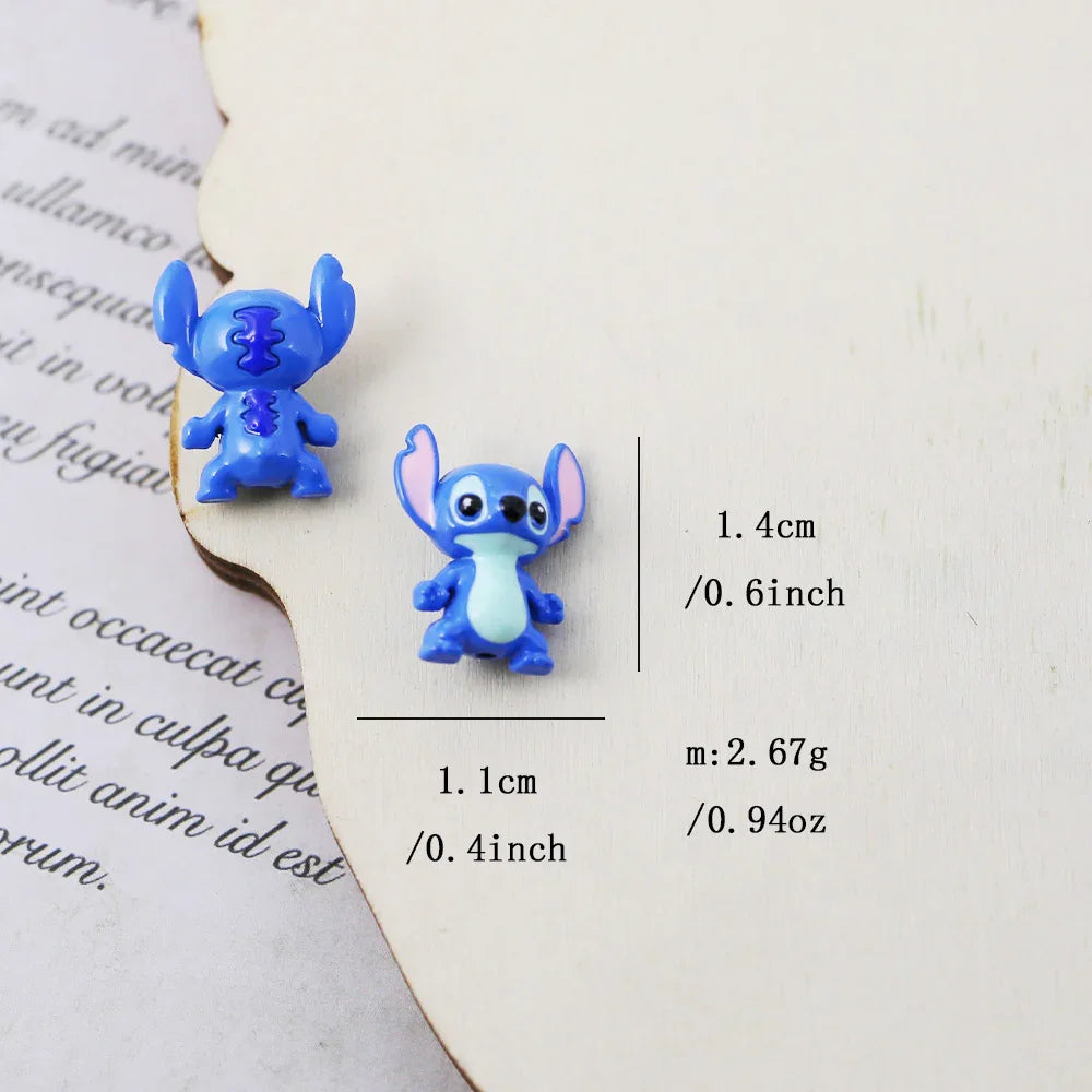 Cartoon Character Stitch Through-hole Alloy Accessories 3D | Acrylic Bead for DIY Bracelet Keychain Jewelry Making