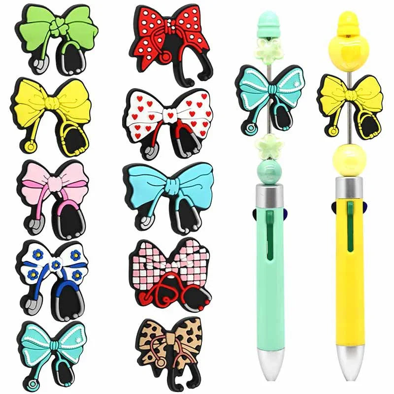 Bowknot Medical Beads Silicone Focal - Beadable Cat