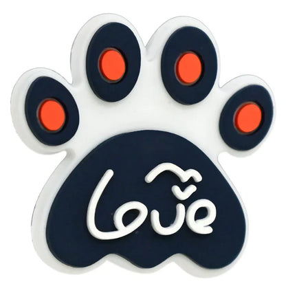 Dog Paw Print Creative Ballpoint Pen Silicone Focus Beads