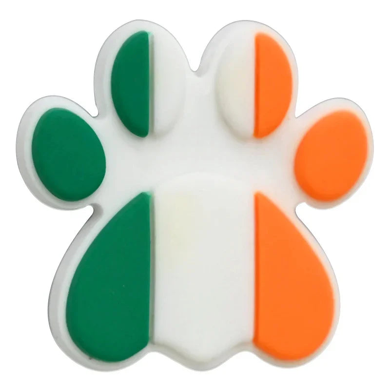 Dog Paw Print Creative Ballpoint Pen Silicone Focus Beads | Silicone Focal Bead for DIY Keychain & Pen Wrap