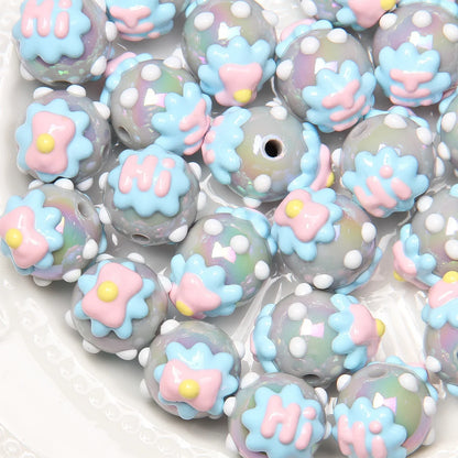 Hand-painted Beads Cartoon Duck Chick Beads Loose Beads
