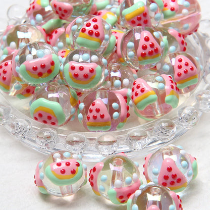 Hand-painted Beads Cartoon Duck Chick Beads Loose Beads