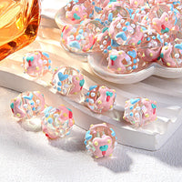 White Bead Pink Butterfly