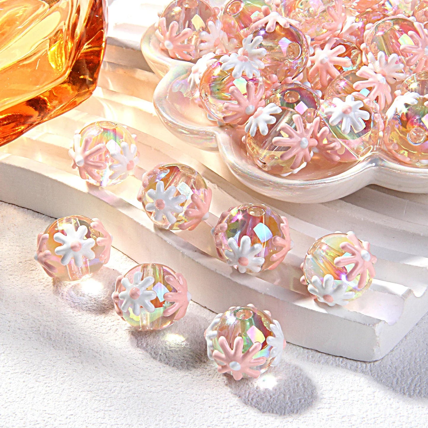 Heavy Oil Fruit Hand-painted Acrylic Beads