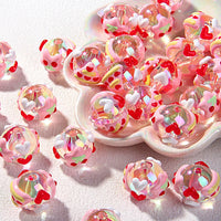 Bead Pink Star Red Cherry Red Heart Cake