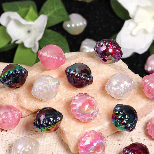 UV Coated Mysterious Planet Beads Acrylic Saturn Beads Loose Beads