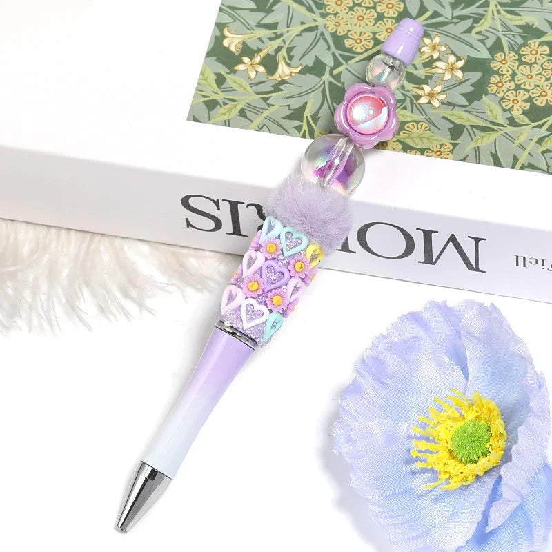 UV-plated Aurora Diamond Flower Beads Acrylic Square Loose Beads | DIY Sports Fan Bracelet & Keychain Craft Bead