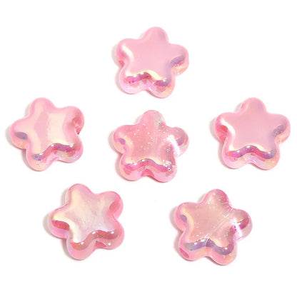 23mm Translucent Sequin Five-pointed Star Beads UV-plated Acrylic Star Beads