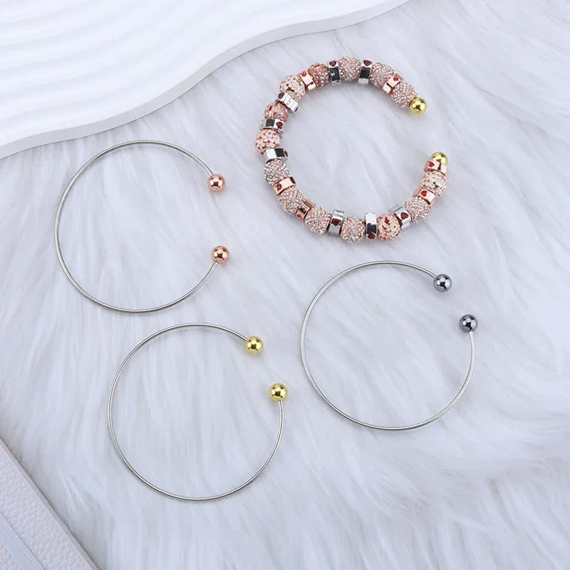 DIY Beaded Bracelets Unlimited Creative Couple Bracelets Beaded Round | DIY Bead Bracelet Keychain & Jewelry Craft Supply