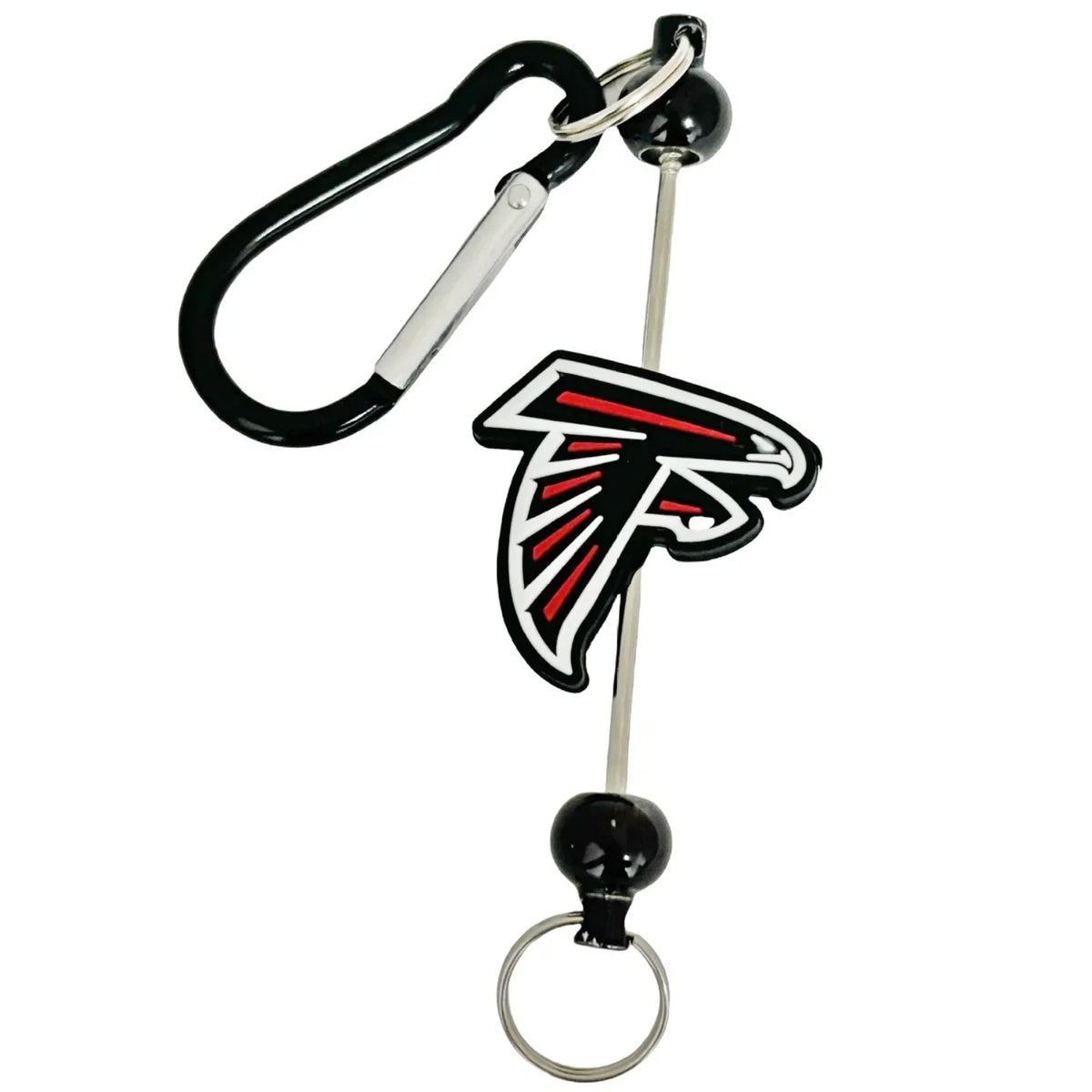 NFL Football Team Falcon Silicone Beads | DIY Sports Fan Bracelet & Keychain Craft Bead