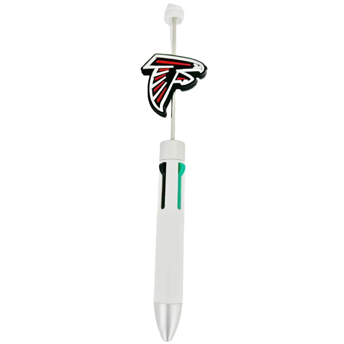 NFL Football Team Falcon Silicone Beads | DIY Sports Fan Bracelet & Keychain Craft Bead