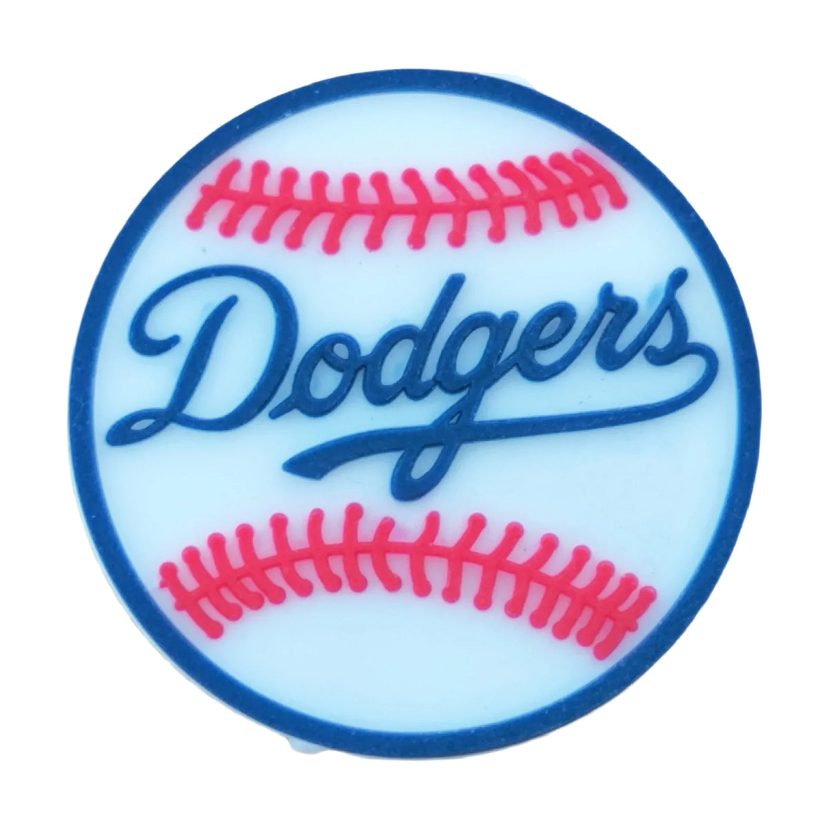 MLB Team Los Angeles Dodgers Silicone Beads | DIY Sports Fan Bracelet & Keychain Craft Bead