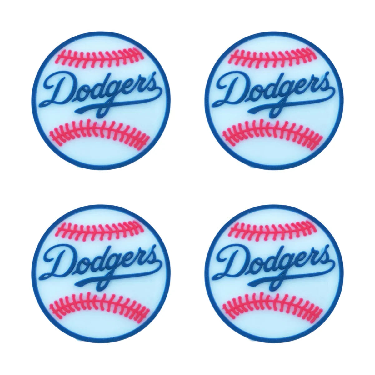 MLB Team Los Angeles Dodgers Silicone Beads | DIY Sports Fan Bracelet & Keychain Craft Bead