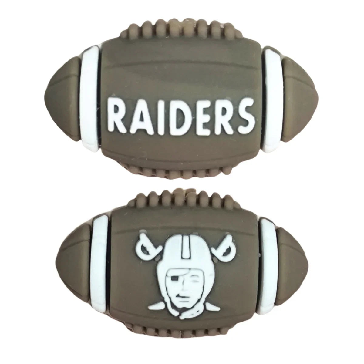 3D NFL Football Team Silicone Beads | DIY Sports Fan Bracelet & Keychain Craft Bead