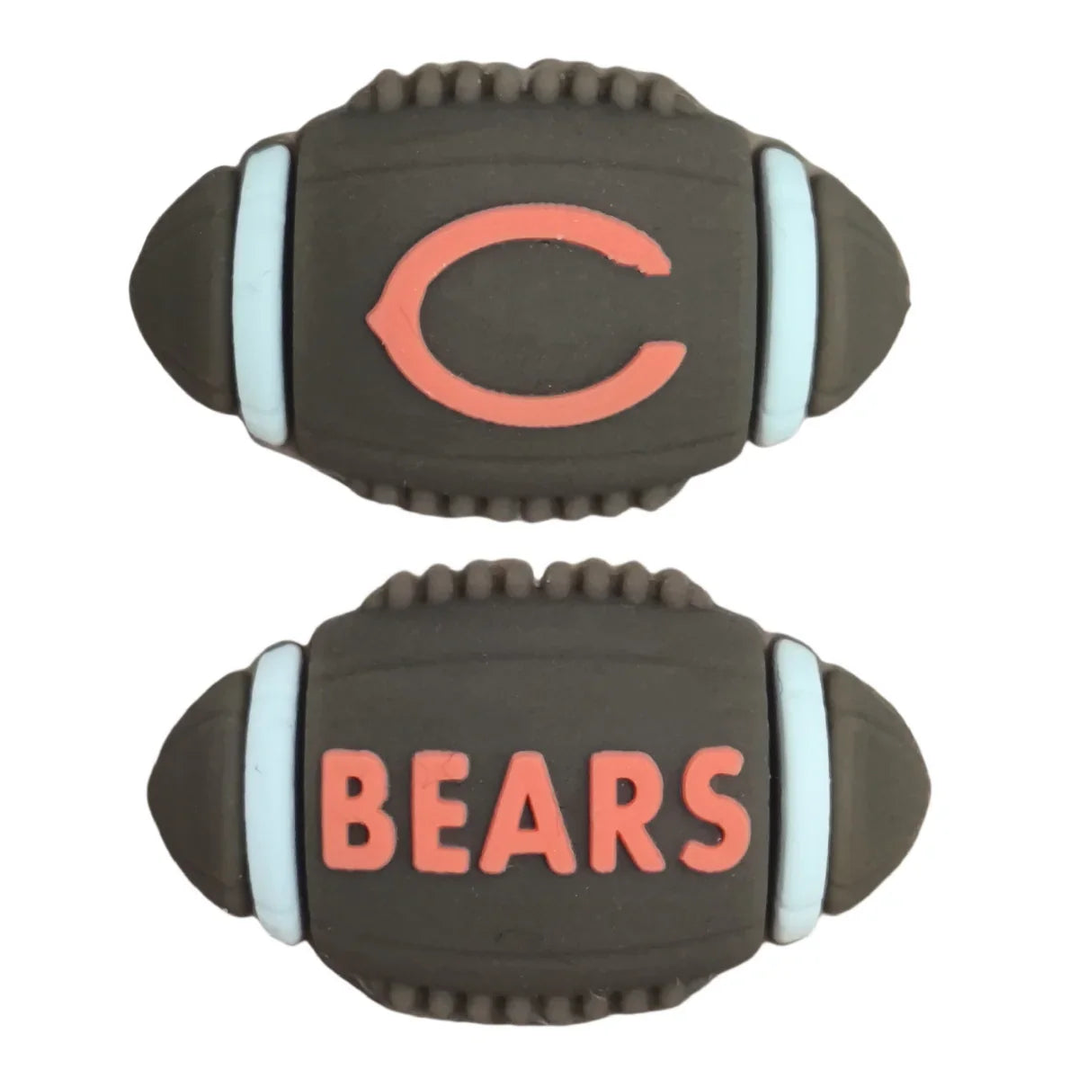 3D NFL Football Team Silicone Beads | DIY Sports Fan Bracelet & Keychain Craft Bead