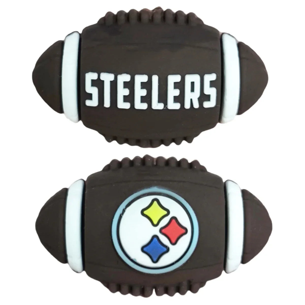 3D NFL Football Team Silicone Beads | DIY Sports Fan Bracelet & Keychain Craft Bead
