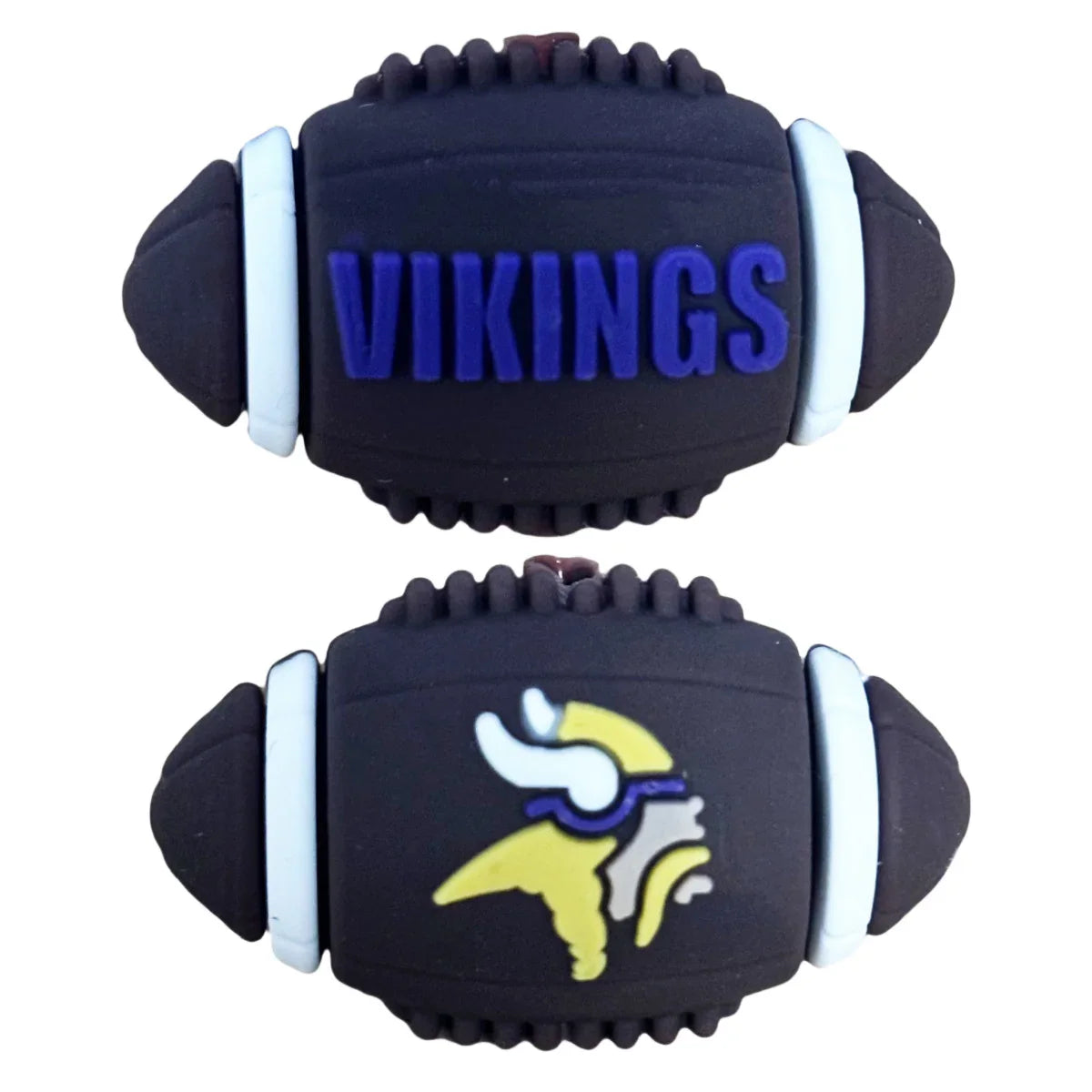 3D NFL Football Team Silicone Beads | DIY Sports Fan Bracelet & Keychain Craft Bead