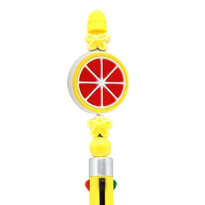 Cartoon Fruit Ballpoint Pen Focus Beads (Without Pen)
