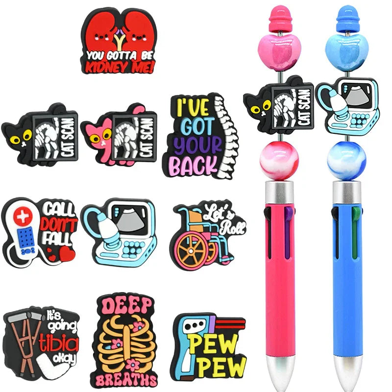 Doctor and Nurse Series Cartoon Silicone Focal Beads - Beadable Cat