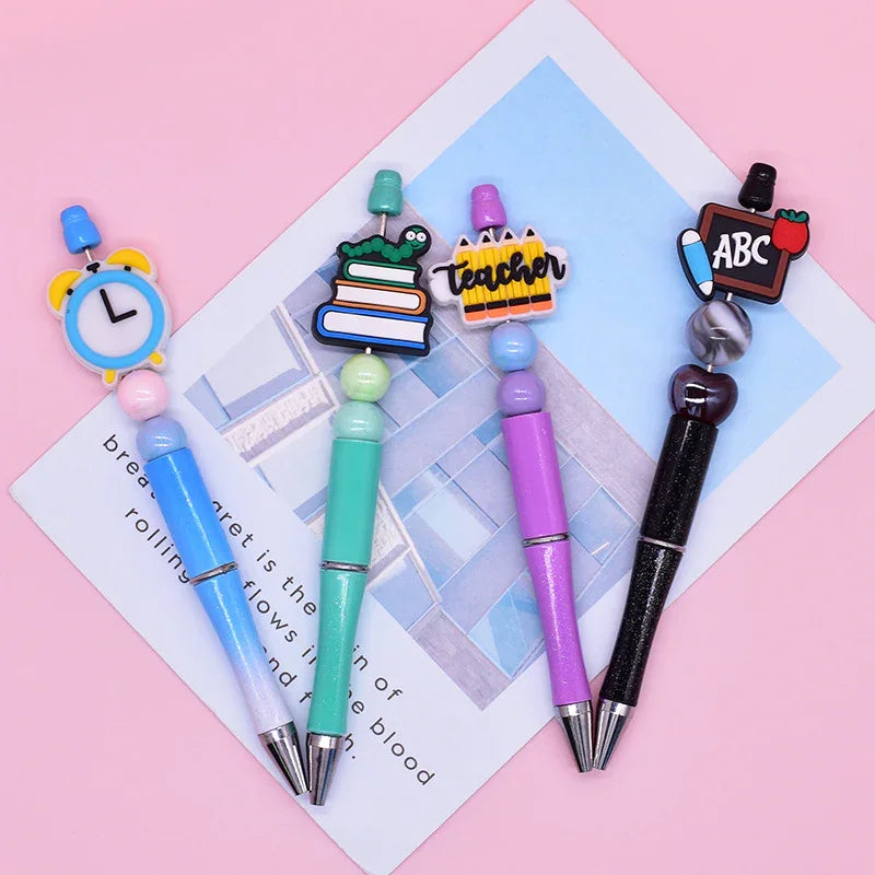 Ballpoint Pen Silicone Focus Beads Double-sided Focus Beads for The Upper | Silicone Focal Bead for DIY Keychain & Pen Wrap