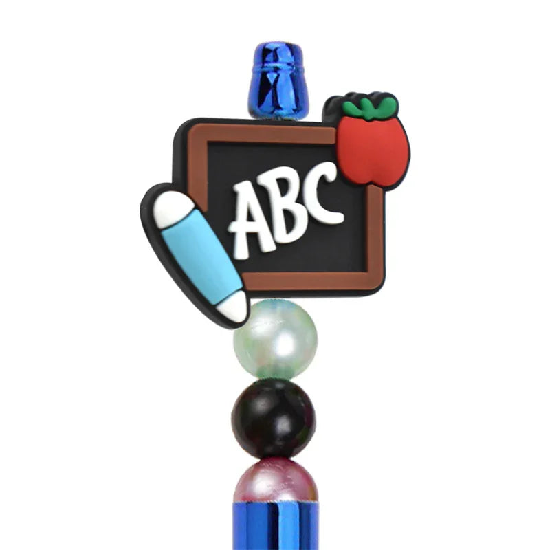 Ballpoint Pen Silicone Focus Beads Double-sided Focus Beads for The Upper | Silicone Focal Bead for DIY Keychain & Pen Wrap