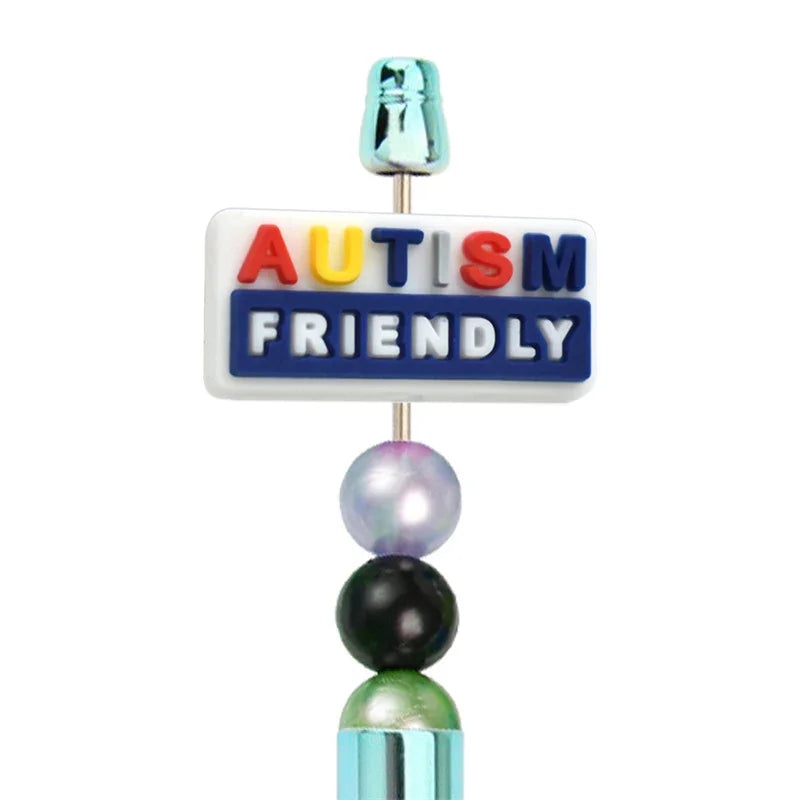 Ballpoint Pen Silicone Focus Beads Double-sided Focus Beads for The Upper | Silicone Focal Bead for DIY Keychain & Pen Wrap