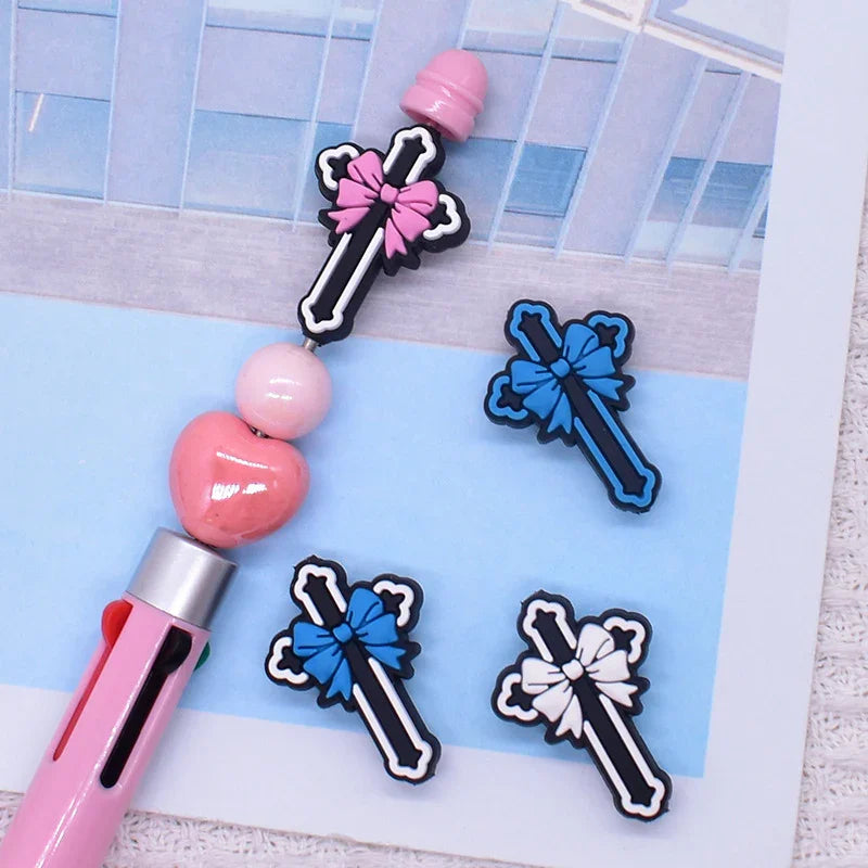 Cross Creative Bead Pen Silicone Focus Beads | Silicone Focal Bead for DIY Keychain & Pen Wrap