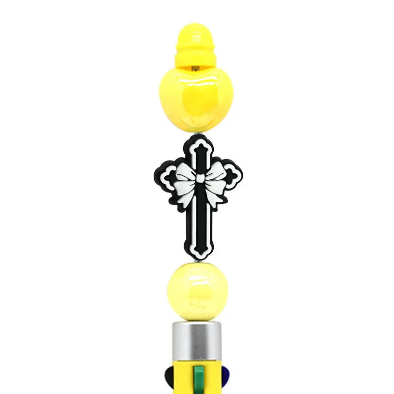 Cross Creative Bead Pen Silicone Focus Beads | Silicone Focal Bead for DIY Keychain & Pen Wrap