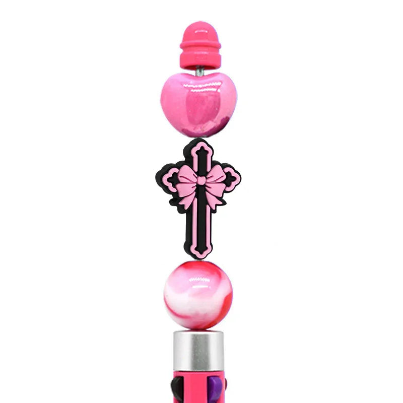 Cross Creative Bead Pen Silicone Focus Beads | Silicone Focal Bead for DIY Keychain & Pen Wrap