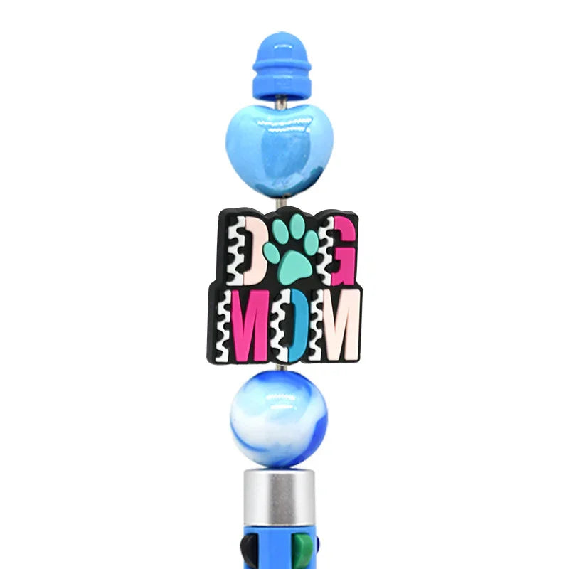 Pet Mom Ballpoint Pen Silicone Focus Beads