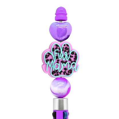 Pet Mom Ballpoint Pen Silicone Focus Beads