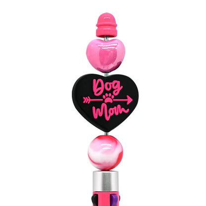 Pet Mom Ballpoint Pen Silicone Focus Beads