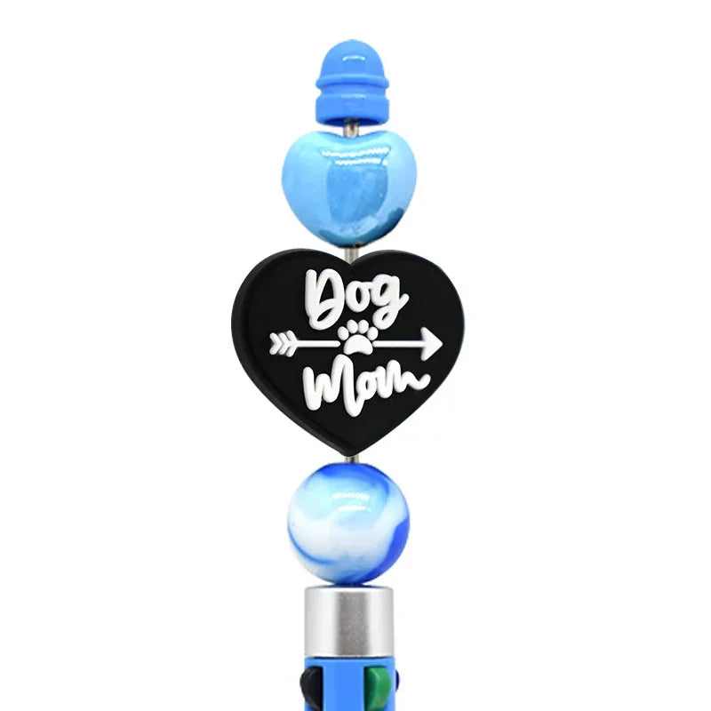Pet Mom Ballpoint Pen Silicone Focus Beads