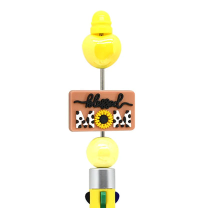 Pet Mom Ballpoint Pen Silicone Focus Beads