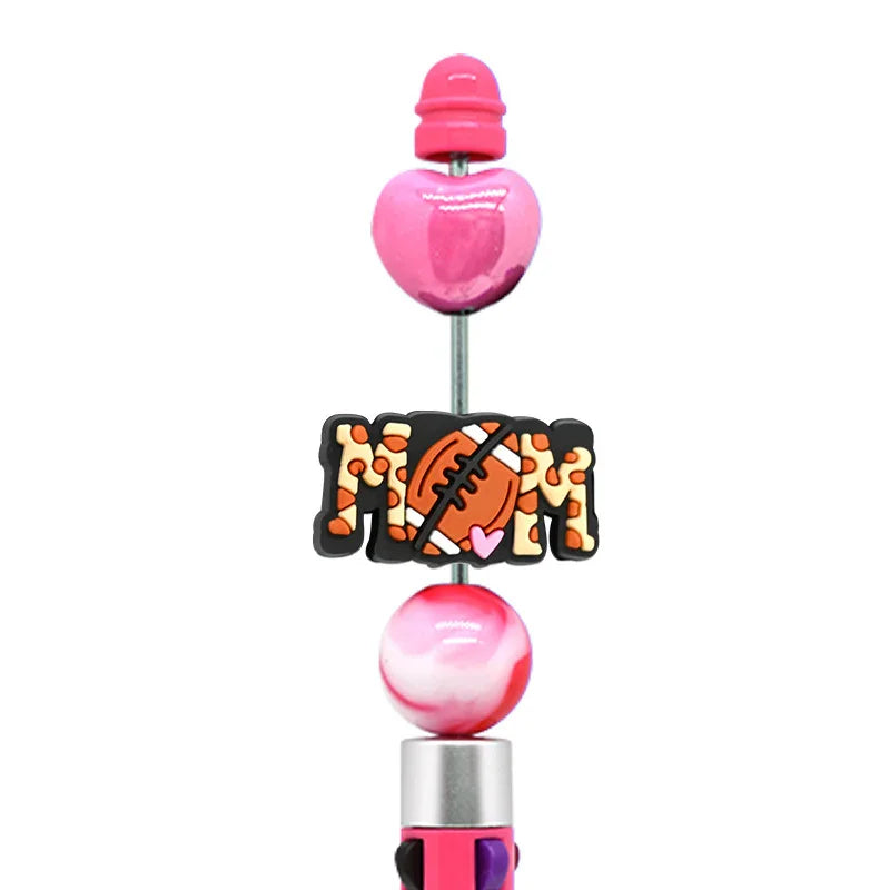 Pet Mom Ballpoint Pen Silicone Focus Beads
