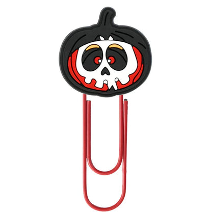 Halloween Cartoon Bookmark Student Stationery Storage Paper Clip Horror Pumpkin Paper Clip