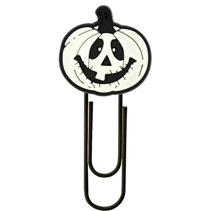 Halloween Cartoon Bookmark Student Stationery Storage Paper Clip Horror Pumpkin Paper Clip