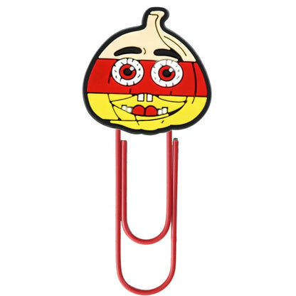 Halloween Cartoon Bookmark Student Stationery Storage Paper Clip Horror Pumpkin Paper Clip