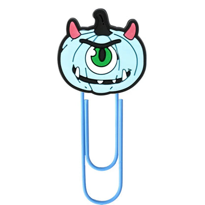 Halloween Cartoon Bookmark Student Stationery Storage Paper Clip Horror Pumpkin Paper Clip