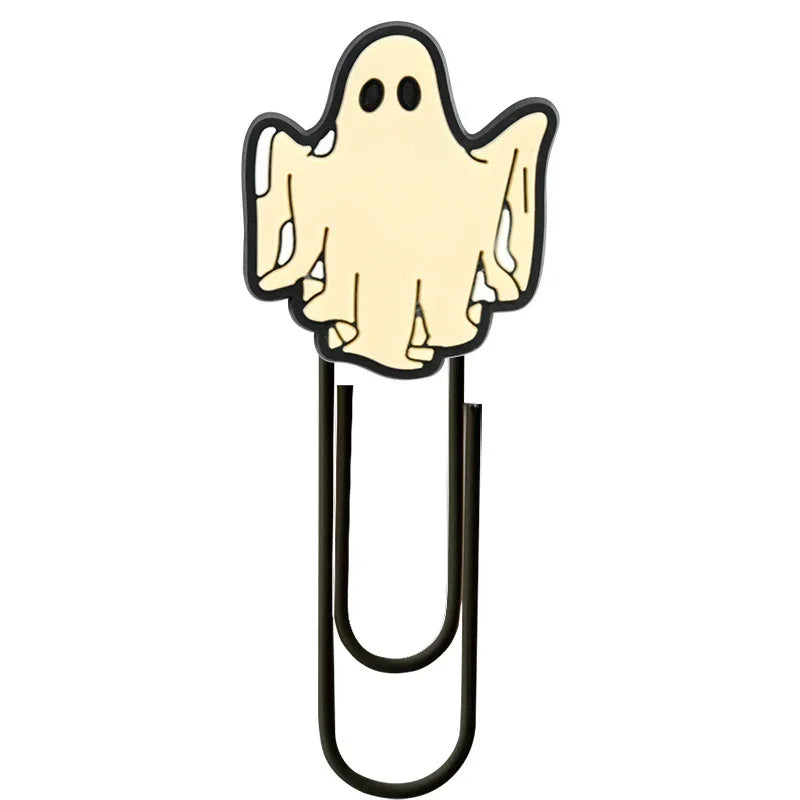 Halloween Cute Ghost Cartoon Colorful Paper Clips