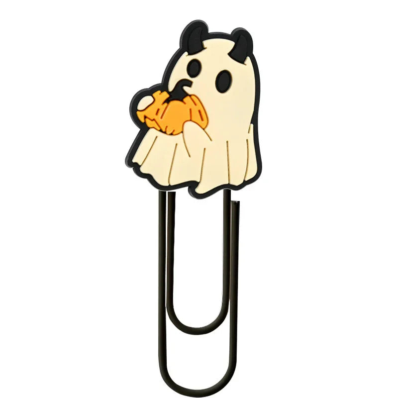 Halloween Cute Ghost Cartoon Colorful Paper Clips