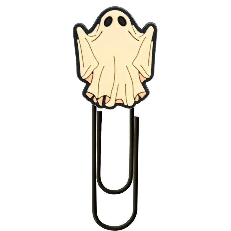 Halloween Cute Ghost Cartoon Colorful Paper Clips