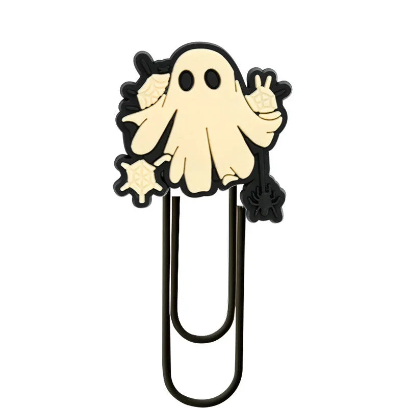 Halloween Cute Ghost Cartoon Colorful Paper Clips