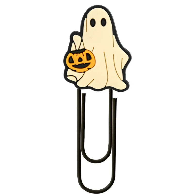 Halloween Cute Ghost Cartoon Colorful Paper Clips