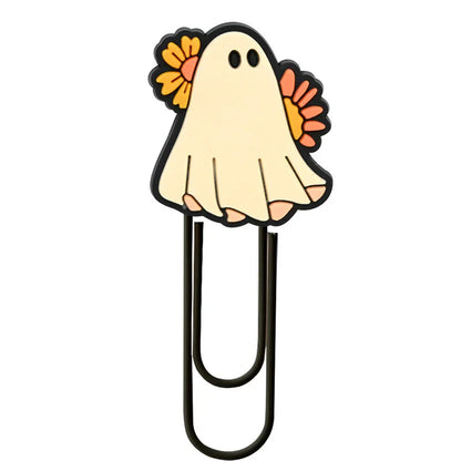 Halloween Cute Ghost Cartoon Colorful Paper Clips