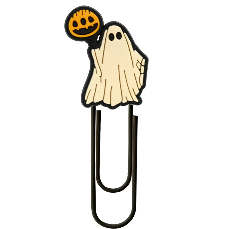 Halloween Cute Ghost Cartoon Colorful Paper Clips